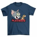 T-shirt Tom et Jerry avec prenom