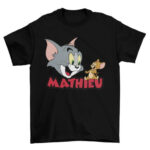 T-shirt Tom et Jerry avec prenom