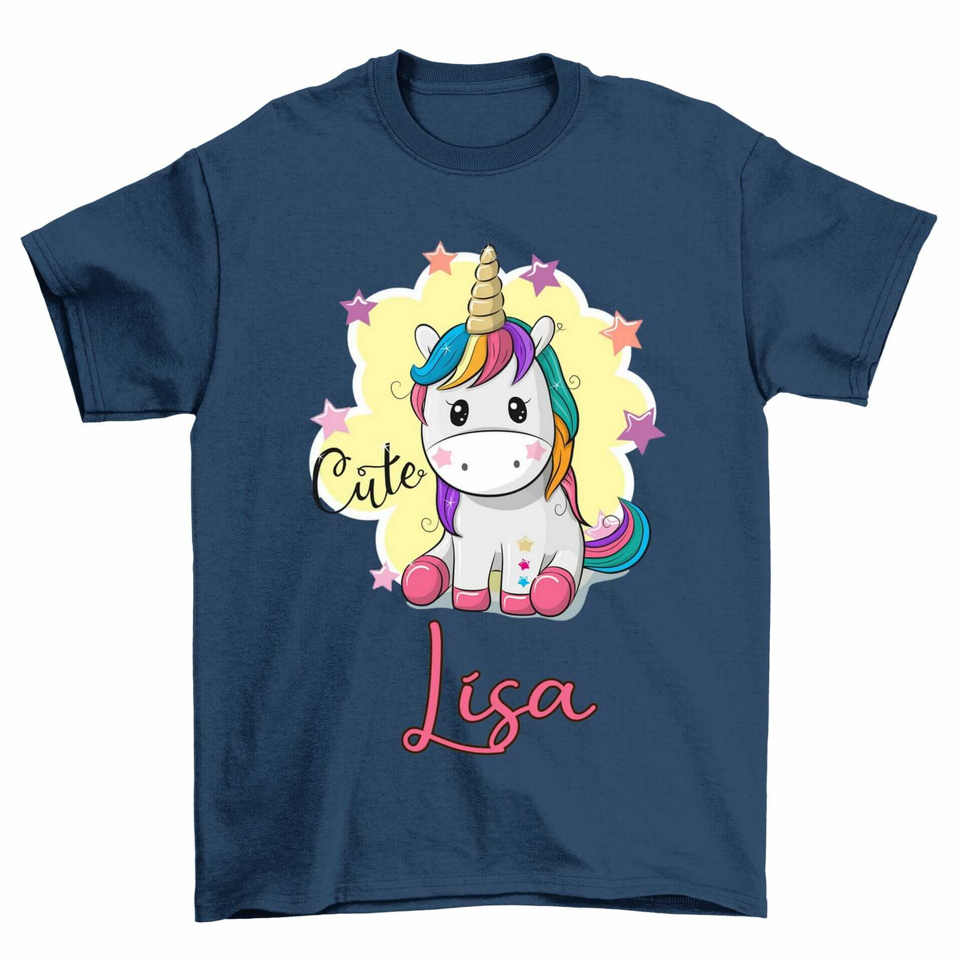 T-shirt So cute la Licorne avec prénom