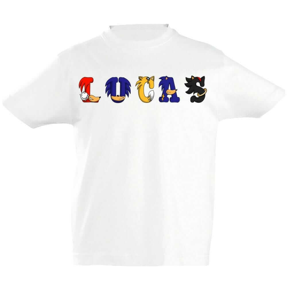 T-shirt prénom Team Sonic