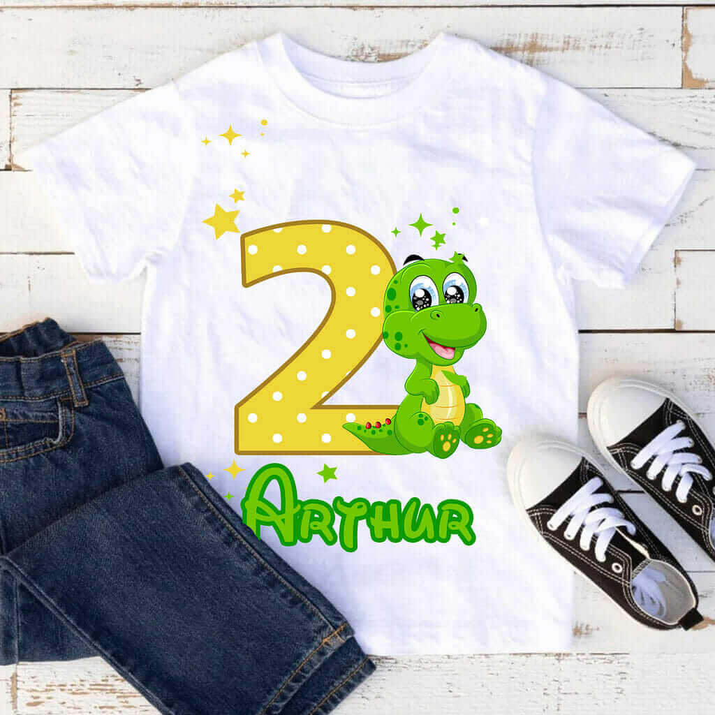 T-shirt Anniversaire Dinosaure