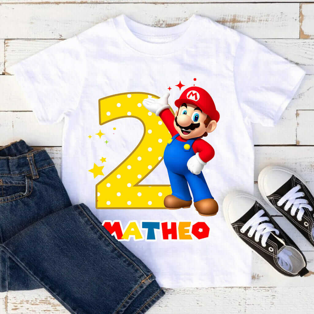 T-shirt Anniversaire Mario