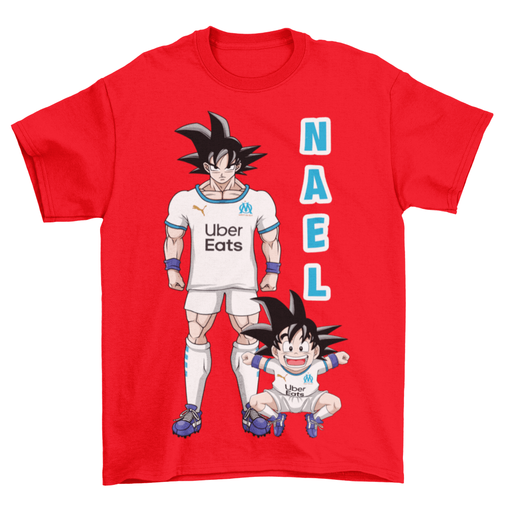 T-shirt SANGOKU Duo Olympique de Marseille avec prénom