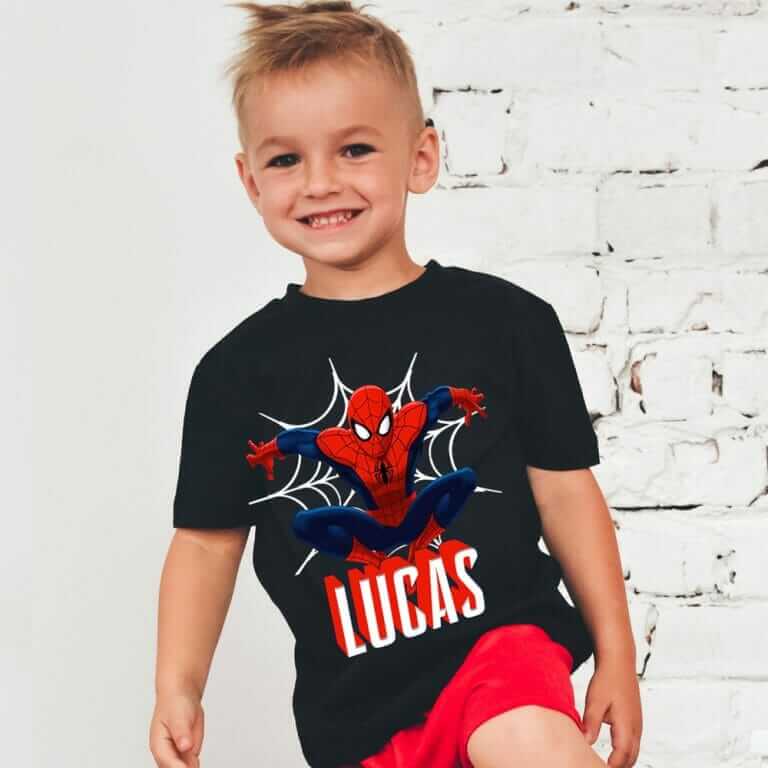 T-shirt Spider man avec prénom