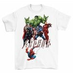 T-shirt Avengers Hulk, Iron Man.. avec prénom