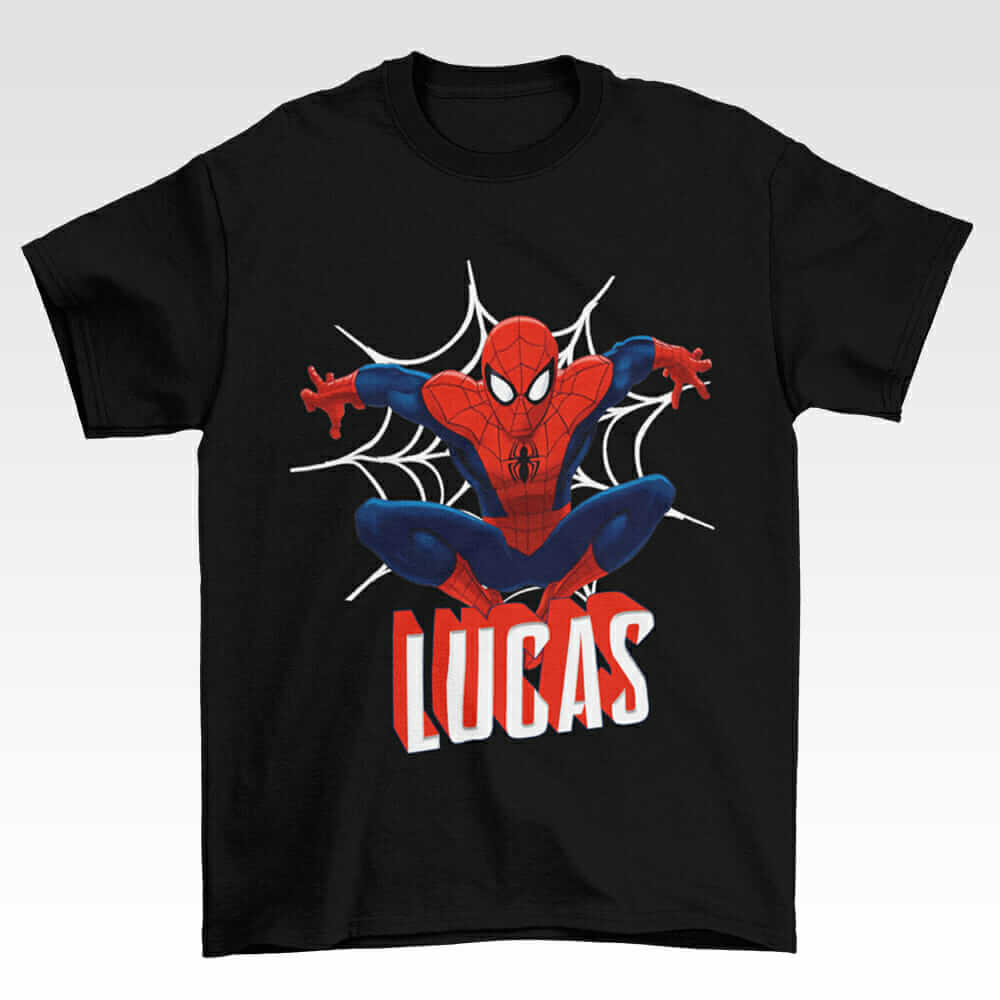 T-shirt et short Spiderman avec prénom