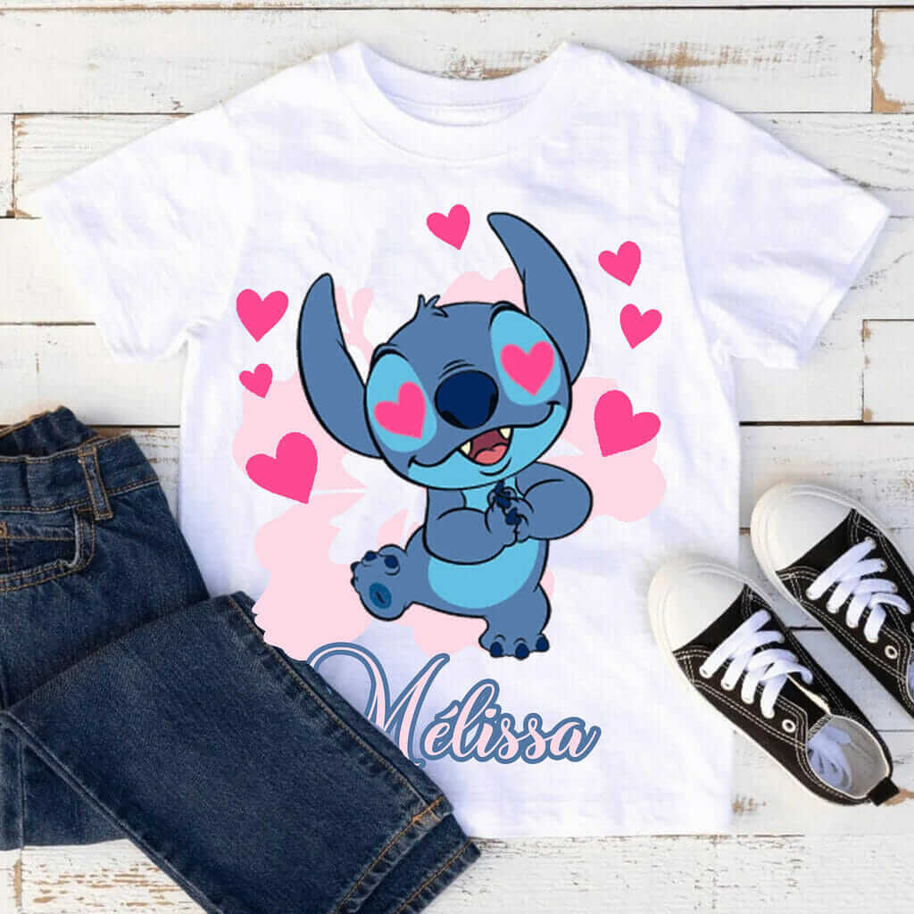 T-shirt Stitch amoureux