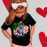 T-shirt Stitch Angel Et Lilo
