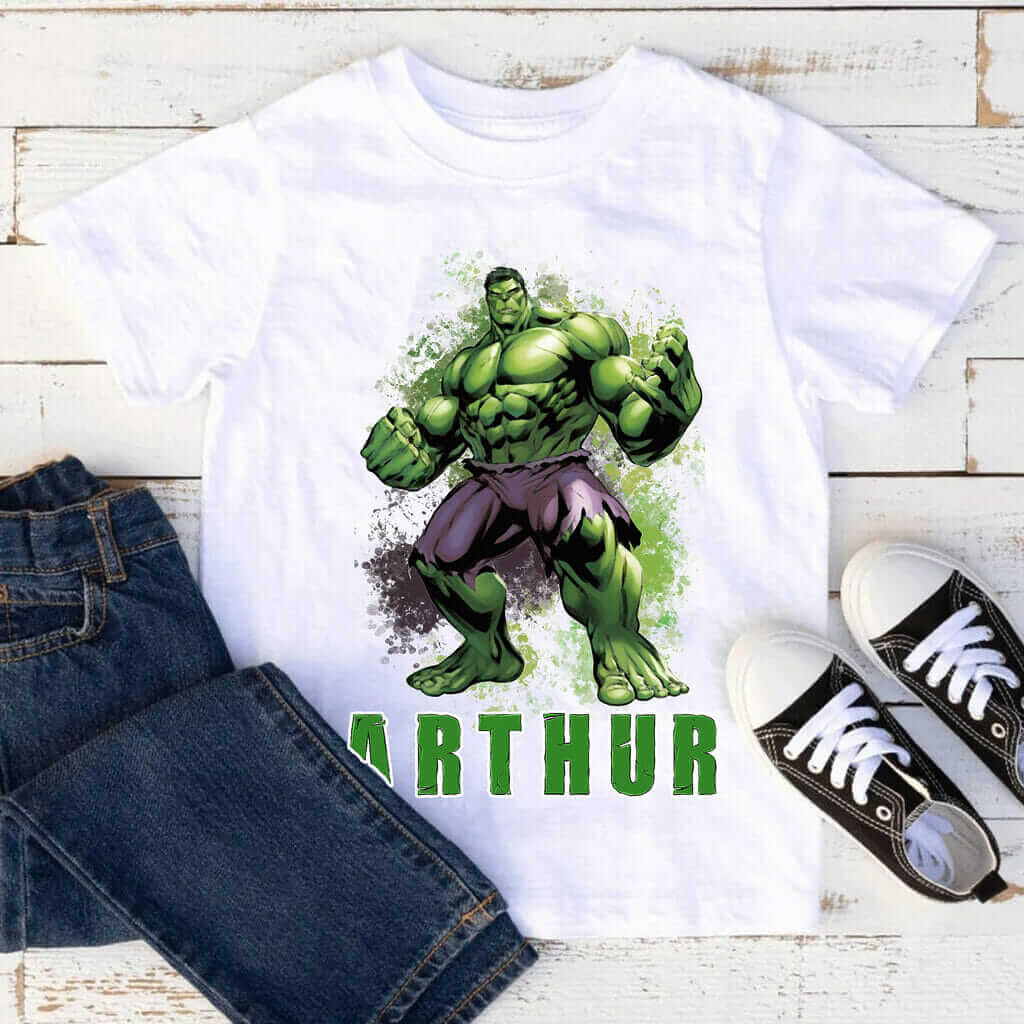 T-shirt HULK Avengers avec prénom