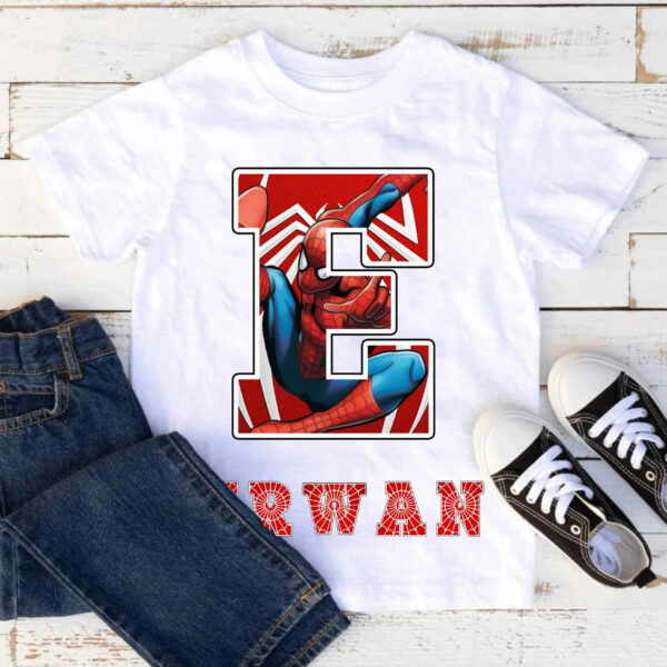 Tee shirt Spiderman personnalisé avec prénom