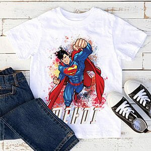 T-shirt SUPERMAN prénom & Initale