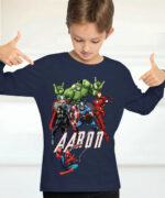 T-shirt Avengers Hulk, Iron Man.. avec prénom