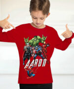 T-shirt Avengers Hulk, Iron Man.. avec prénom