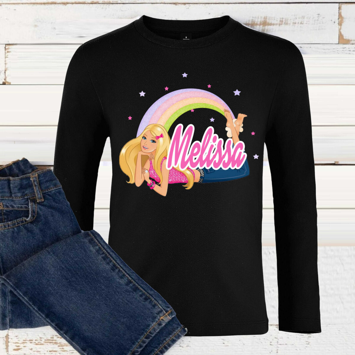 T-shirt Barbie avec prénom