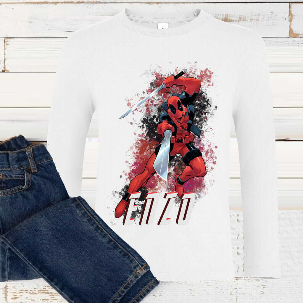 T-shirt DEADPOOL avec prénom