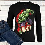 T-shirt Hulk Avengers avec prénom