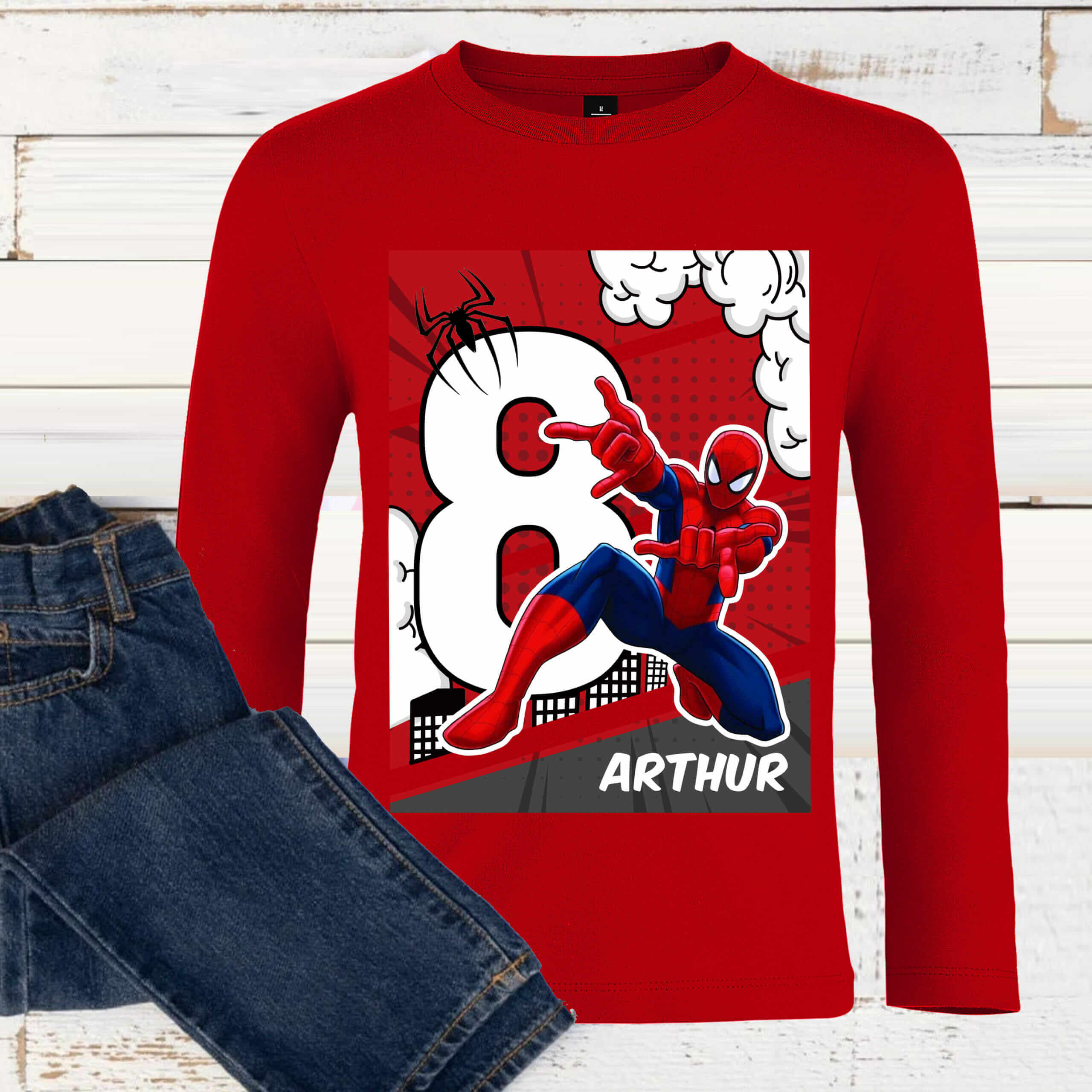 T-shirt anniversaire Spider-Man