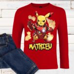 T-shirt Pikachu Déguisez en Iron Man