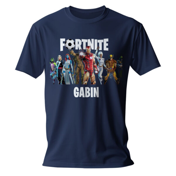 T-shirt Fortnite Marvel personnalisé